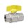 Ball Valve with T-Handle, Brass