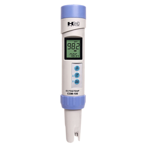 COM-100 - Waterproof EC/TDS/temperature meter for water