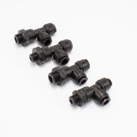 Swivel Run Male Tee (parallel thread BSPP with seal)