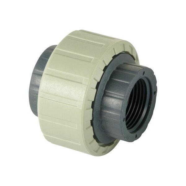 Union Socket with Threaded Ring Nut and Female Threaded End with EPDM O-Ring-Gasket