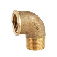 Elbow 90° with Female to Male Threaded Ends, Brass CR